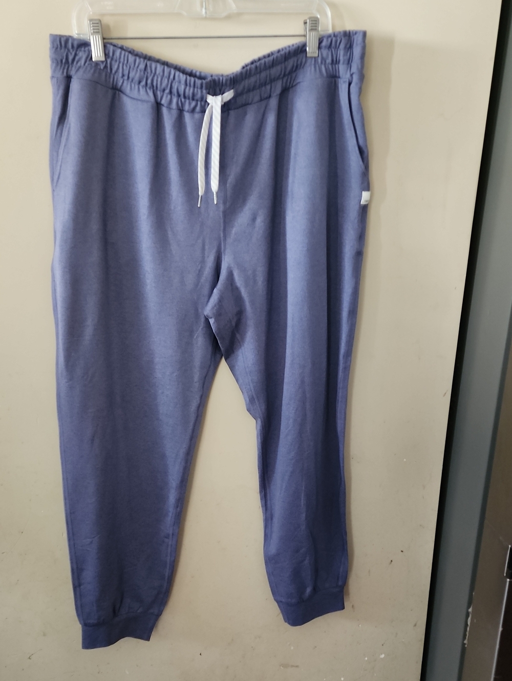 Vuori Navy Drawstring Joggers with White Tie
